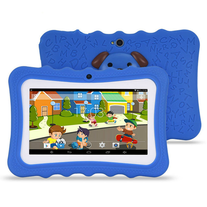 Niebieski tablet dla dzieci w etui