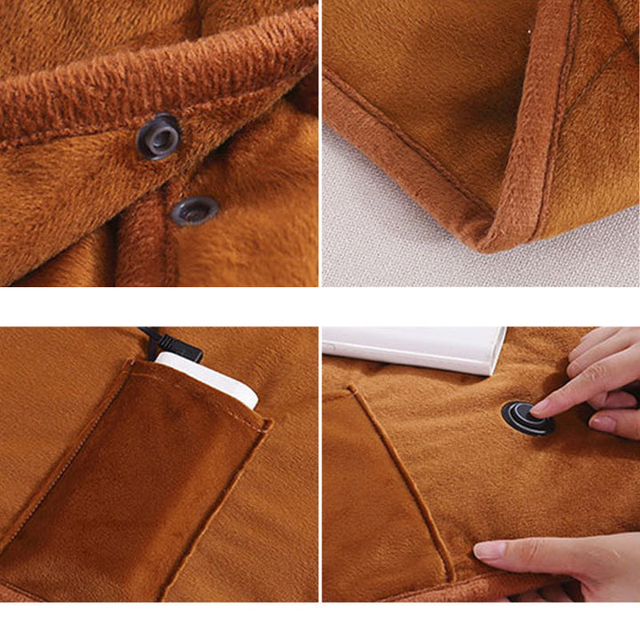 CozyCharge – Przenośny USB koc grzewczy dla natychmiastowe ciepło Anywhere