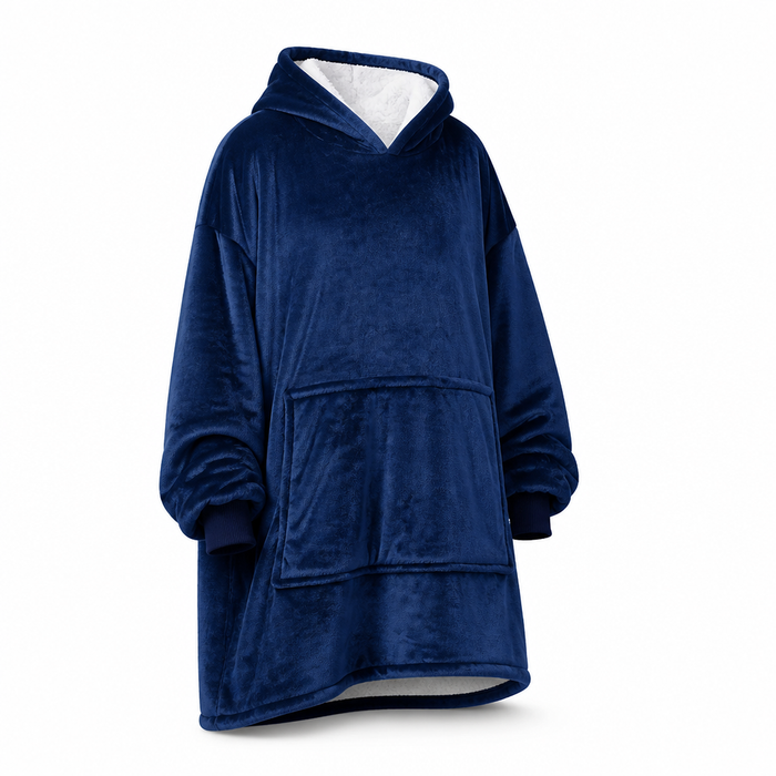 Otulena™ Oversize'owa bluza-koc z pluszowego polaru, rozmiar uniwersalny