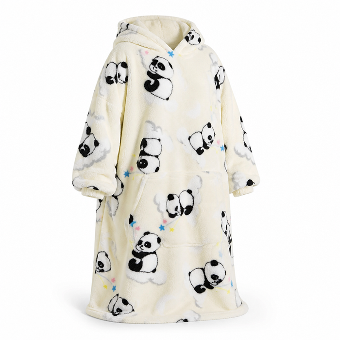 Otulena™ Oversize'owa ultramiękka bluza-koc sherpa, do prania w pralce