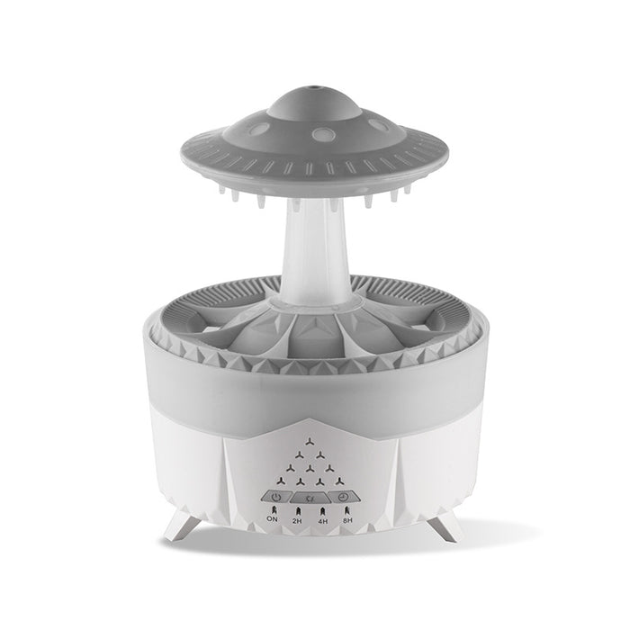 Otulena Nawilżacz UFO z kroplami deszczu – kojący szum i dyfuzor olejków