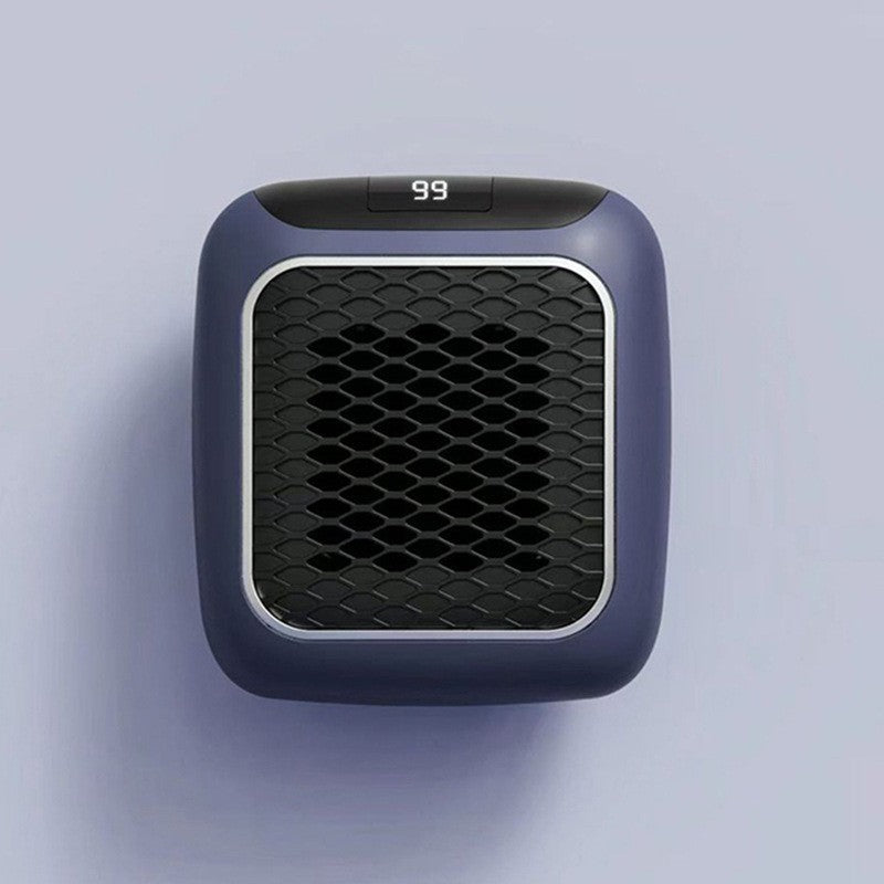 Mini termowentylator w gniazdku z cyfrowym wyświetlaczem