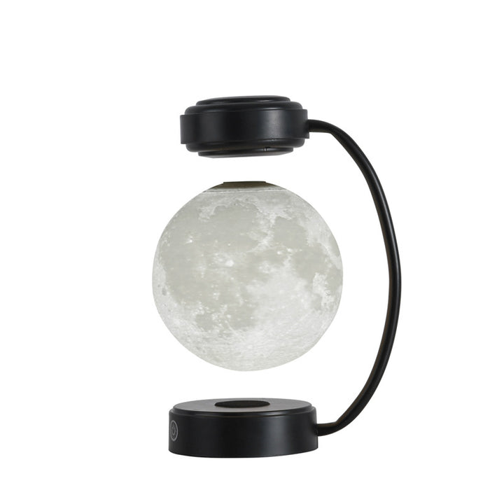 Lampa lewitująca z księżycem 3D – wirująca kula, złota lub czarna