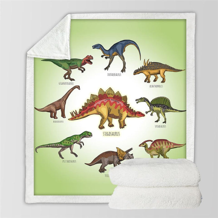 Otulena Kocyk dla dzieci w dinozaury z barankiem