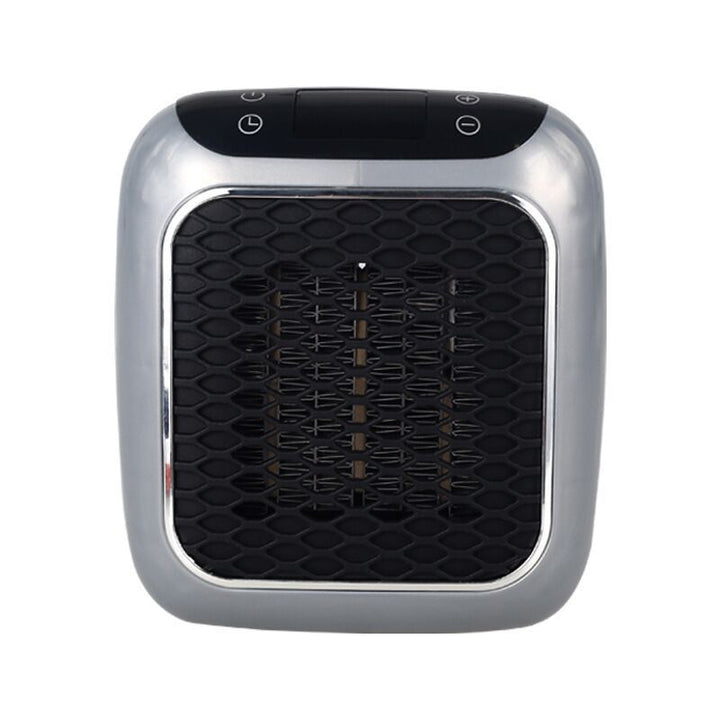 Mini termowentylator w gniazdku z cyfrowym wyświetlaczem