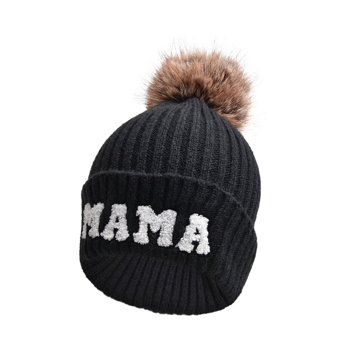 Otulena Czapka MAMA z pomponem, także w zestawie z MINI