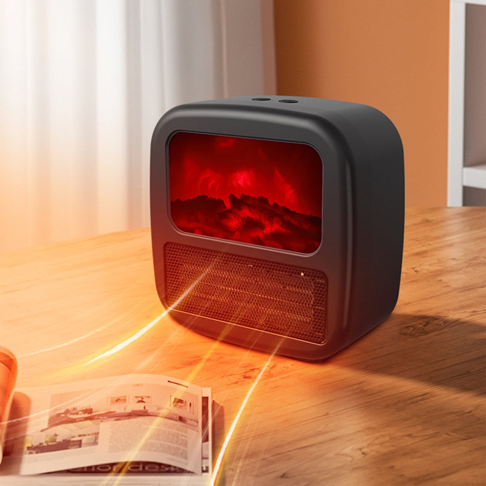 Mały termowentylator z efektem płomienia