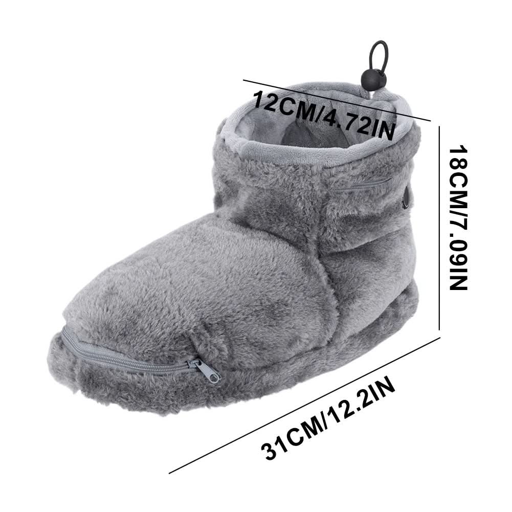 Otulena™ Pluszowe kapcie podgrzewane na USB na ciepłe stopy w domu