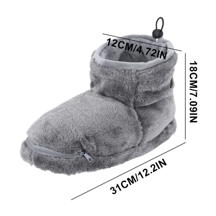 Otulena™ Pluszowe kapcie podgrzewane na USB na ciepłe stopy w domu
