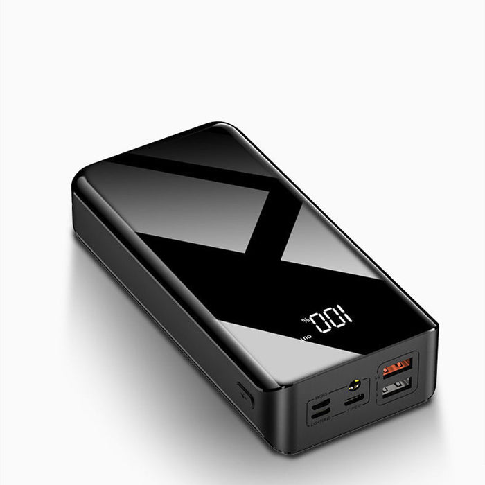 Otulena Powerbank 30000 mAh z wyświetlaczem LCD i kilkoma portami