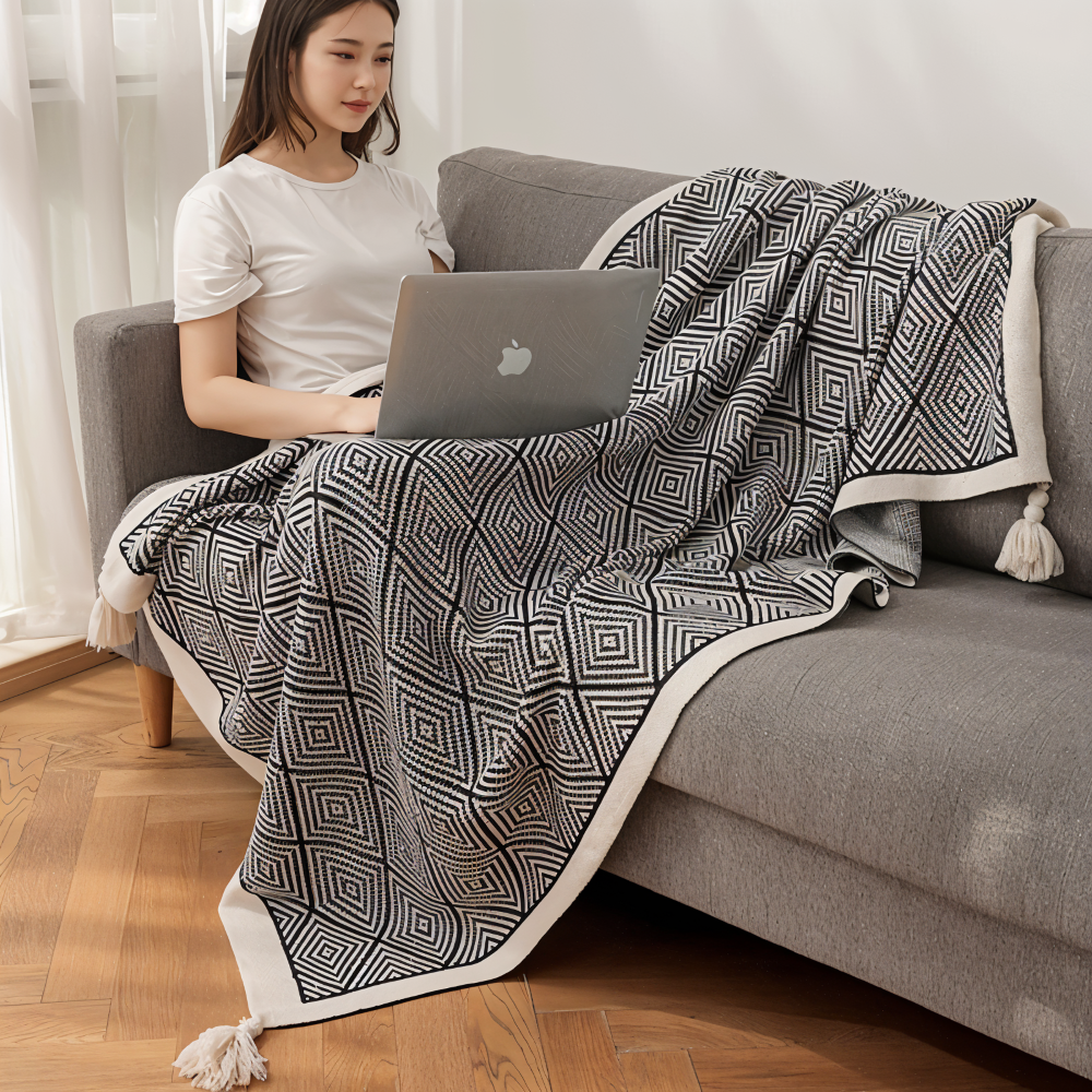 GeoComfort polar koce – Miękki, Lekki poliester z nowoczesny nadruk