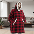 Otulena™ Oversize koc z kapturem z polaru – miękki i ciepły
