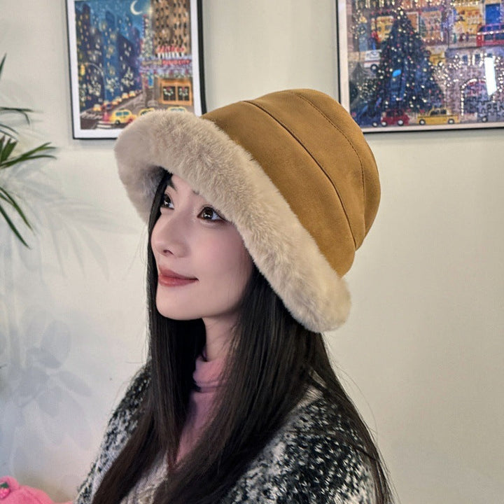 Damska czapka beanie ze sztucznego futra, miękka i elegancka