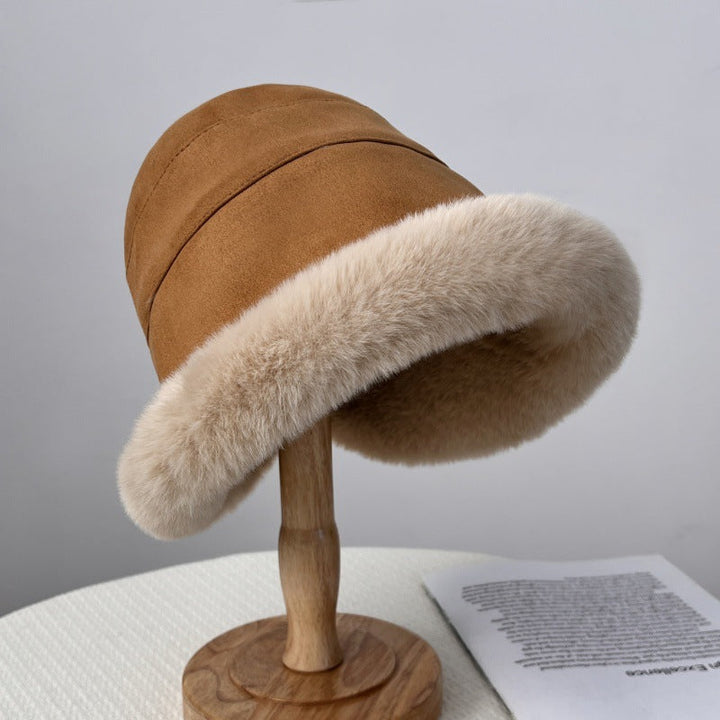 Damska czapka beanie ze sztucznego futra, miękka i elegancka