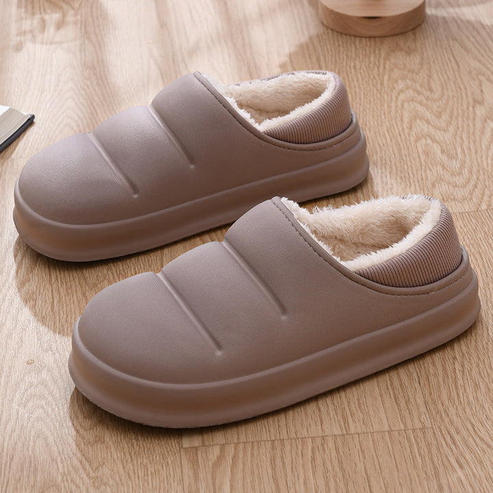 Ciepłe kapcie damskie z miękką podszewką i antypoślizgową podeszwą