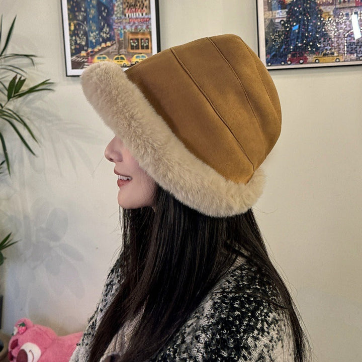 Damska czapka beanie ze sztucznego futra, miękka i elegancka