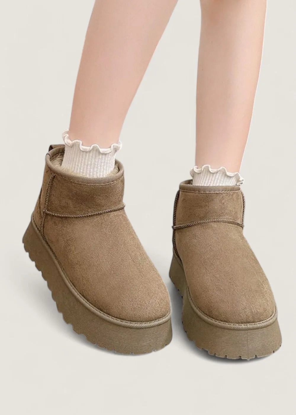 Ocieplane buty zimowe unisex z antypoślizgową podeszwą