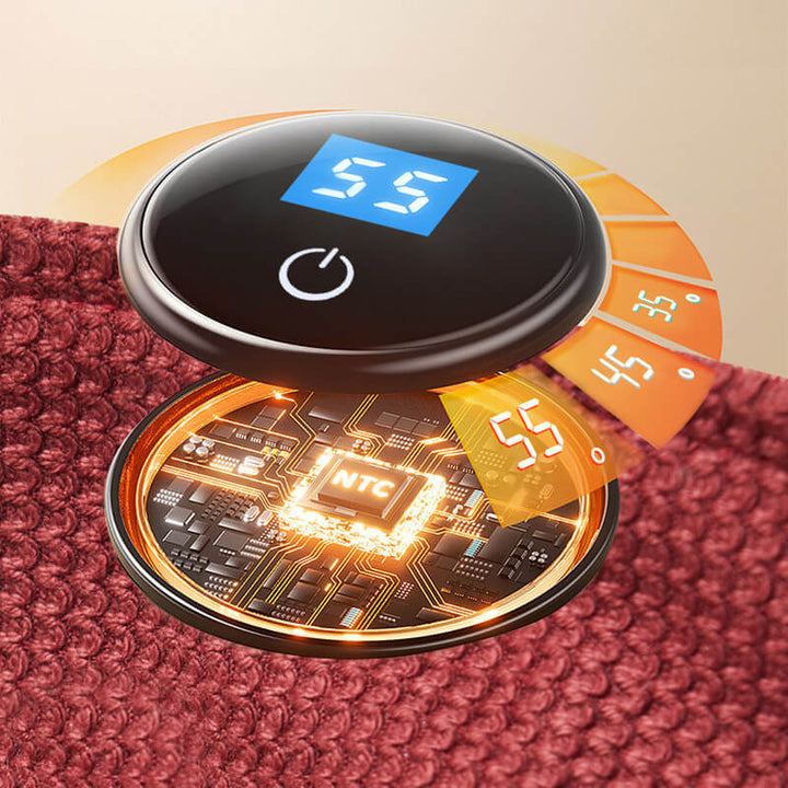 CozyWarm USB podgrzewany koc – Przenośny elektryczny narzuta z 3 ustawienia grzania &amp; miękki polar tkanina