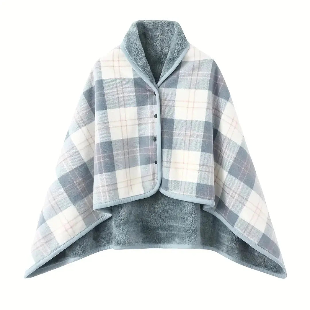 Velmesta Wearable Plaid Fleece Blanket