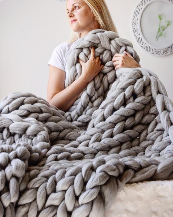 Przytulny dziany koc 80x100 cm i 100x120 cm – Stylowy dom Accessory dla jesień i zimę