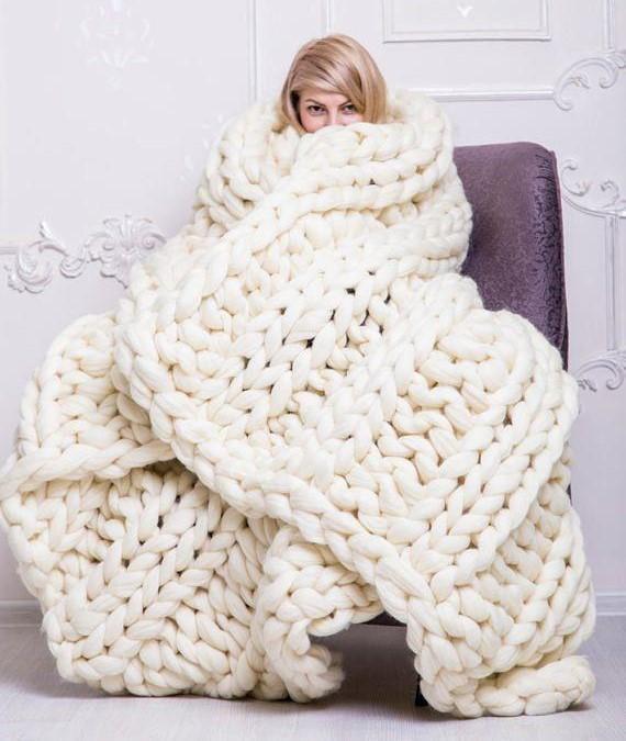 Przytulny dziany koc 80x100 cm i 100x120 cm – Stylowy dom Accessory dla jesień i zimę