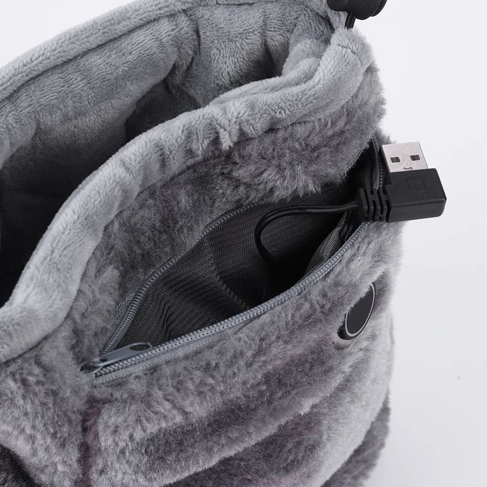 Otulena™ Pluszowe kapcie podgrzewane na USB na ciepłe stopy w domu