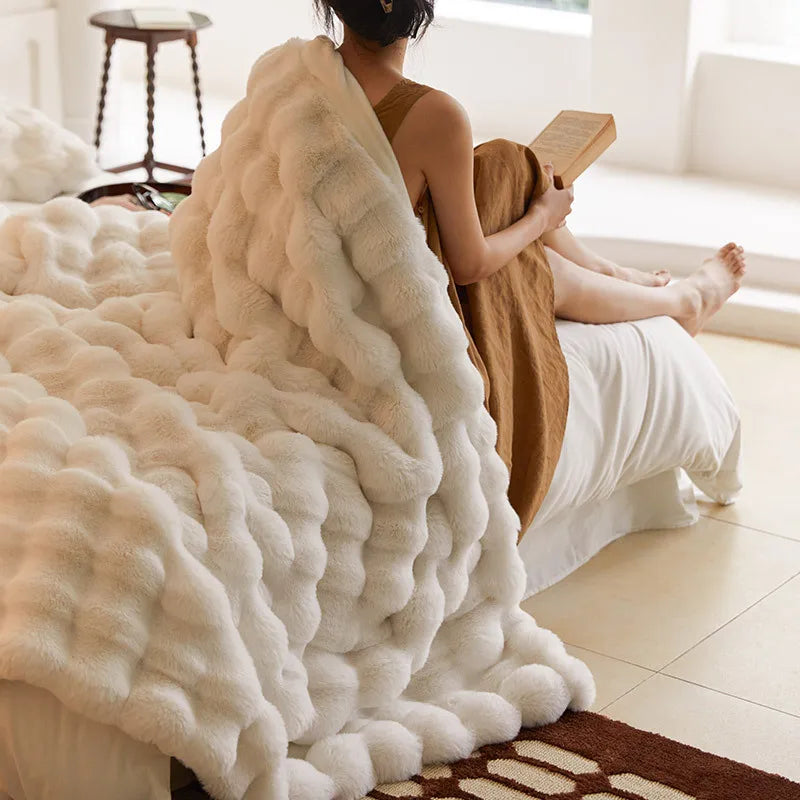 CozyChic - Luxe koc narzutowy dla ciepły Moments