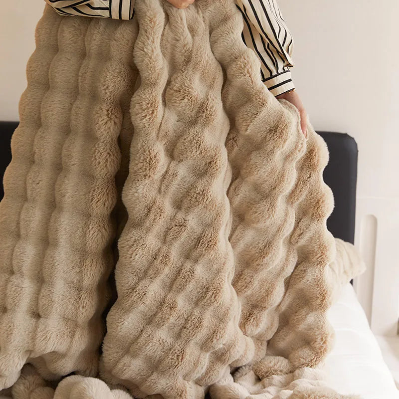CozyChic - Luxe koc narzutowy dla ciepły Moments