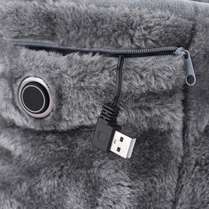Otulena™ Pluszowe kapcie podgrzewane na USB na ciepłe stopy w domu