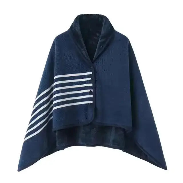 Velmesta Wearable Plaid Fleece Blanket