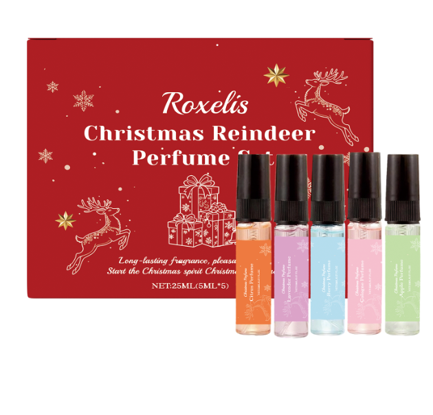 Otulena Zestaw 6 mini perfum w pudełku z reniferem