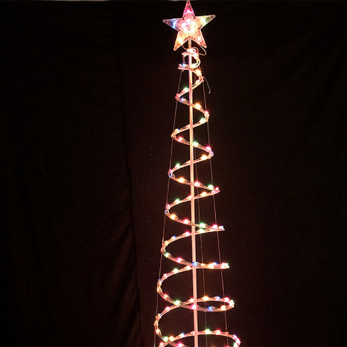 Otulena Spiralna choinka LED 180 cm z gwiazdą na czubku
