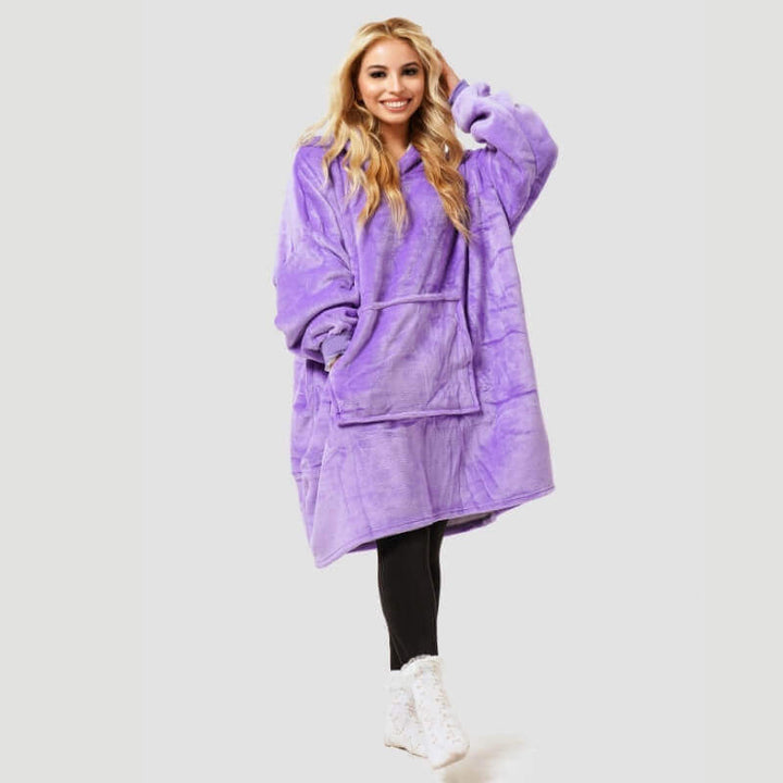 Bluza-koc z podszewką sherpa – oversize i bardzo ciepła