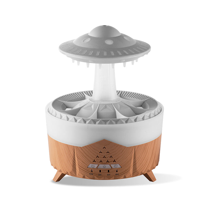Nawilżacz powietrza z deszczem w kształcie UFO – USB, dyfuzor