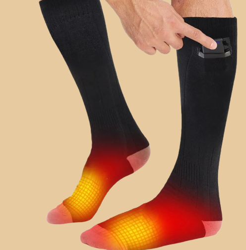 Otulena™ Skarpety grzewcze z akumulatorem, 2 pary, 3 poziomy