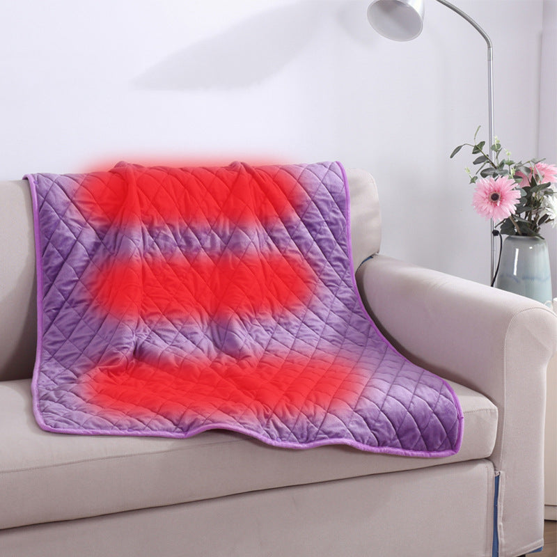 Elektryczny koc-narzutka na USB do noszenia, 100 x 140 cm, do prania