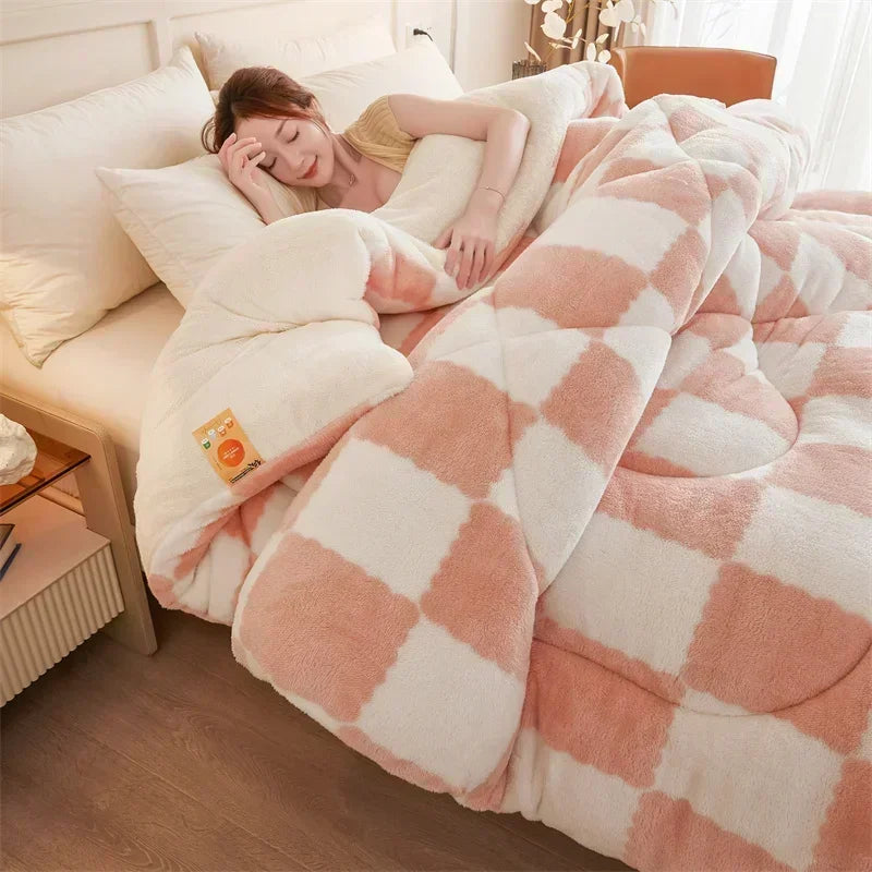 Przytulny Quilts kołdra obciążeniowa z w kratę design