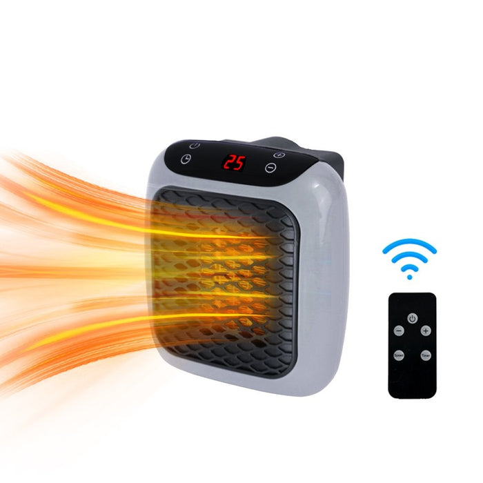 Otulena Grzejnik do gniazdka 800 W z pilotem i wyświetlaczem