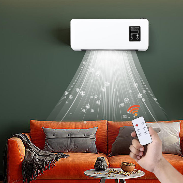 Biały grzejnik ścienny z ręcznikiem na wieszaku