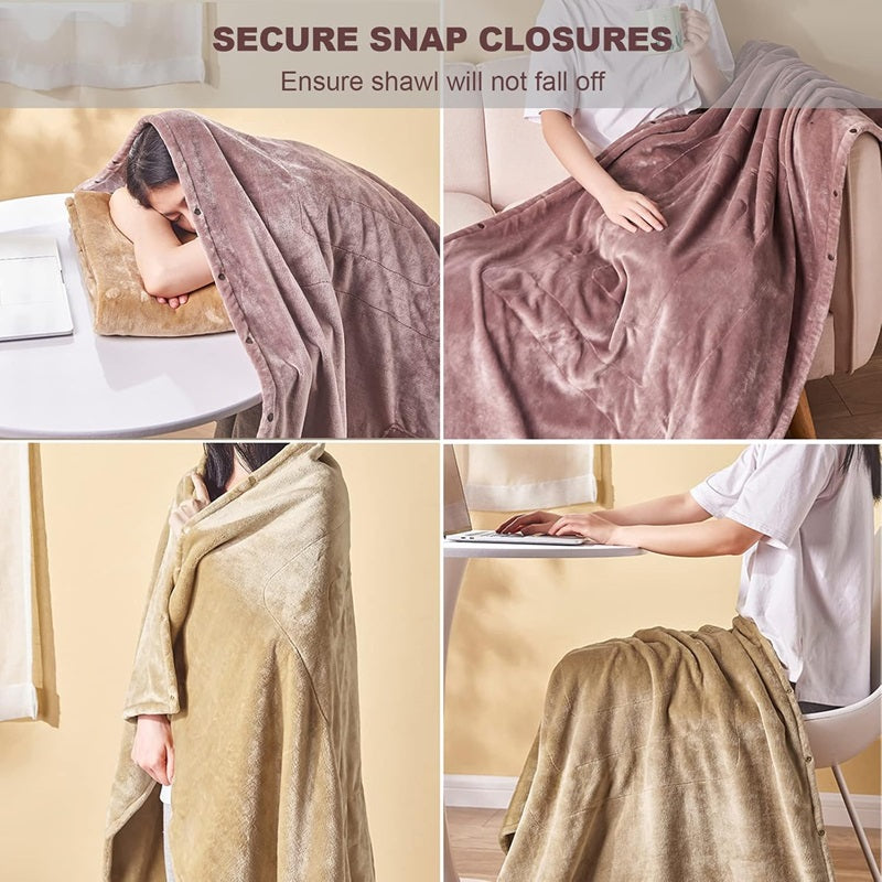 Przenośny elektrycznie podgrzewany koc z regulowane ogrzewanie ustawienia - 39"x31"