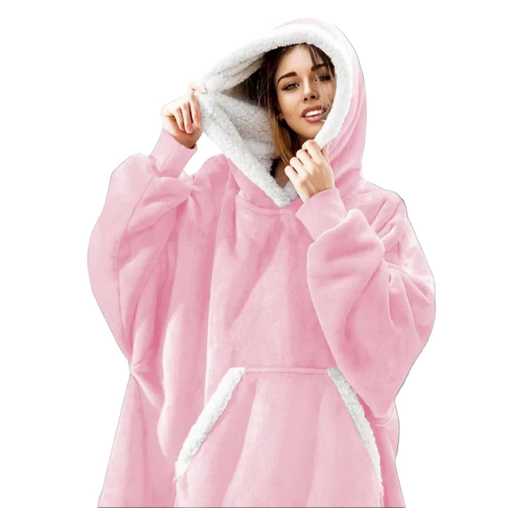 Ogromny bluza-koc do noszenia oversize i ciepły