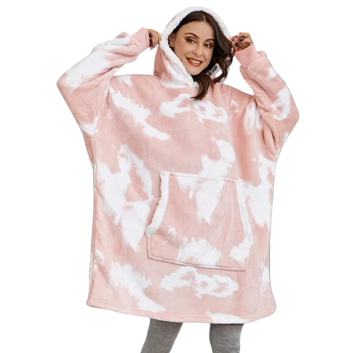 Ogromny bluza-koc do noszenia oversize i ciepły