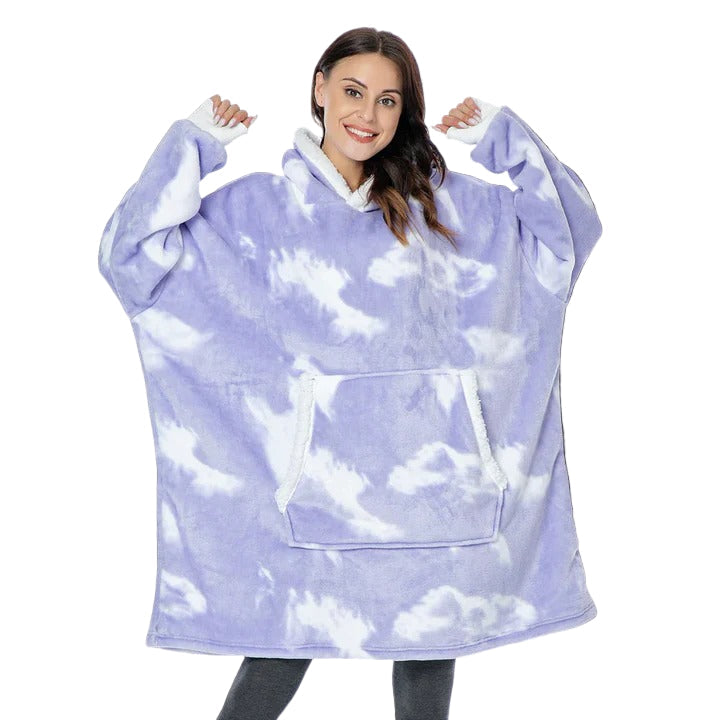 Ogromny bluza-koc do noszenia oversize i ciepły