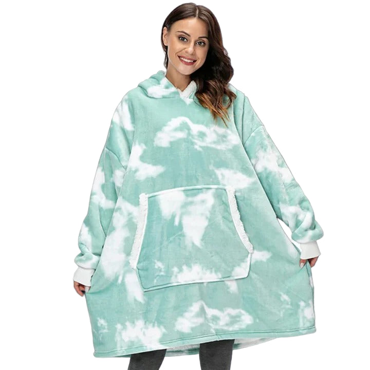 Ogromny bluza-koc do noszenia oversize i ciepły