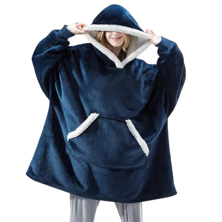 Ogromny bluza-koc do noszenia oversize i ciepły