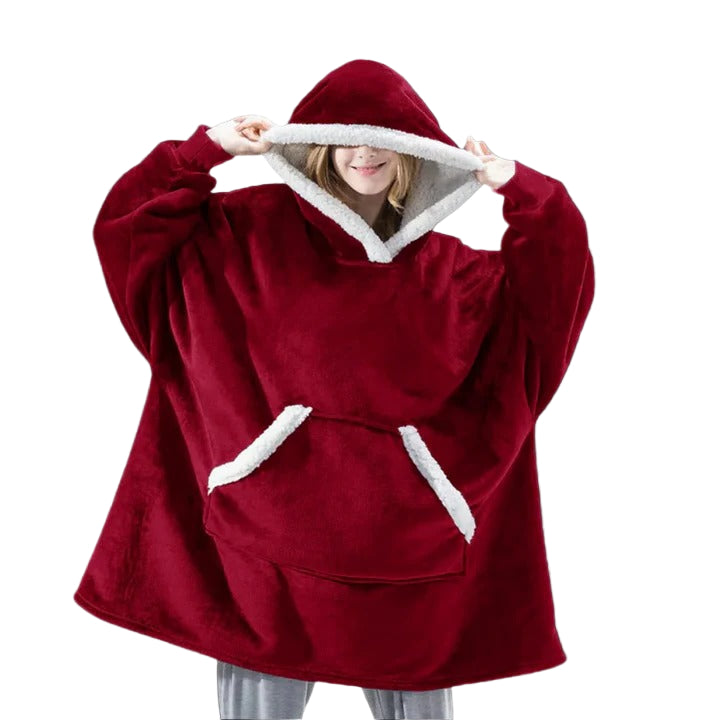 Ogromny bluza-koc do noszenia oversize i ciepły
