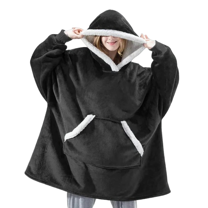 Ogromny bluza-koc do noszenia oversize i ciepły