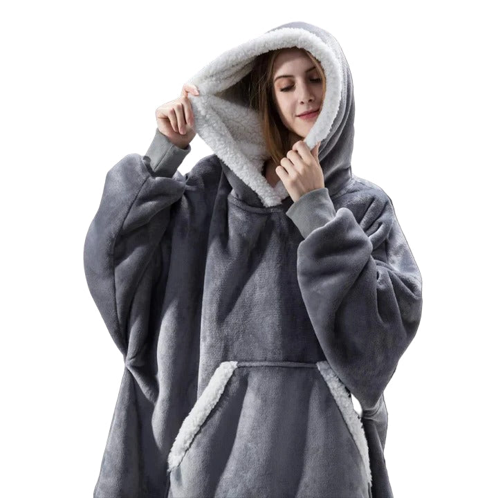 Ogromny bluza-koc do noszenia oversize i ciepły