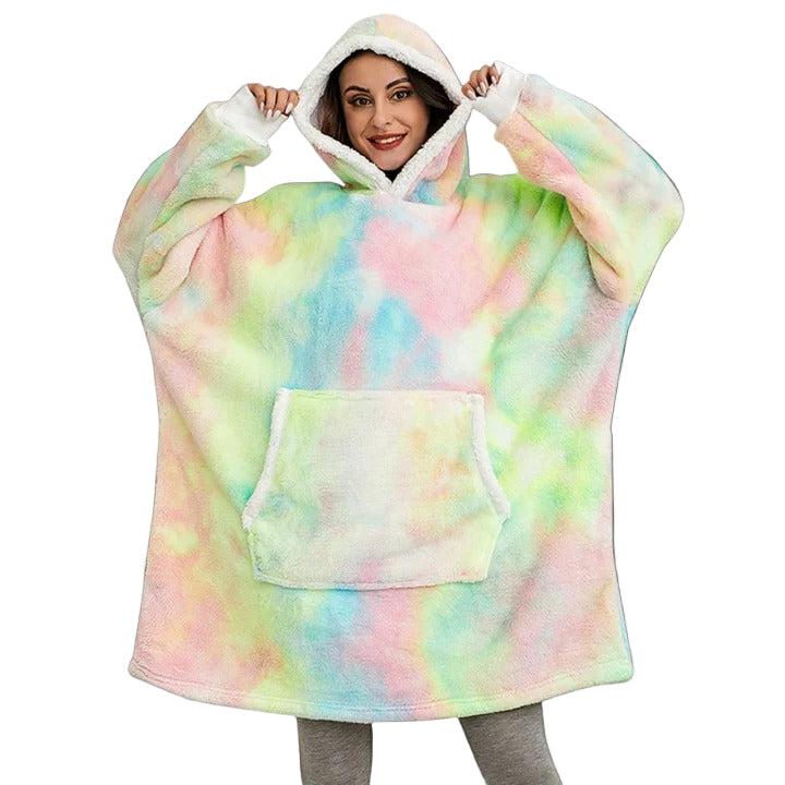Ogromny bluza-koc do noszenia oversize i ciepły