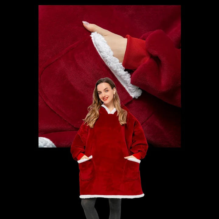 Ogromny bluza-koc do noszenia oversize i ciepły